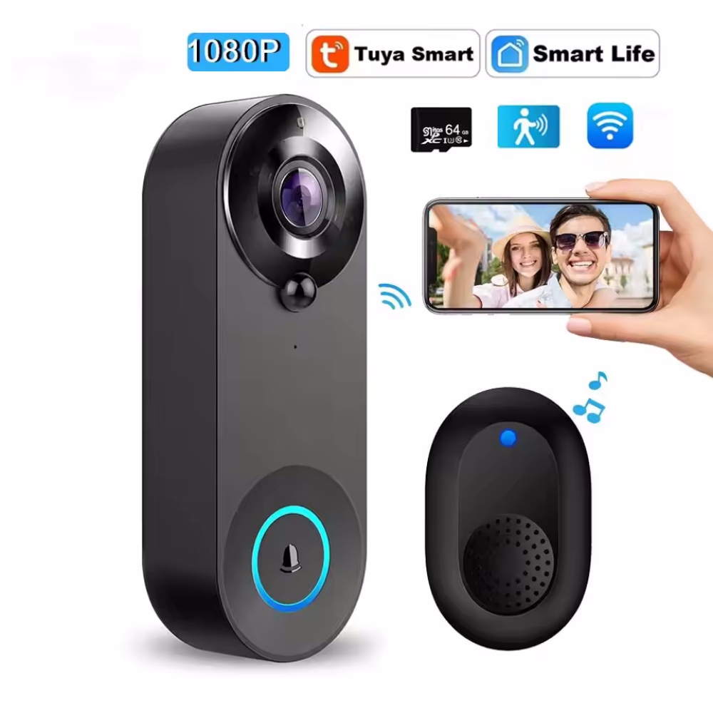 Smart Home Video Doorbell - Tuya 1080P اللاسلكية جرس باب واي