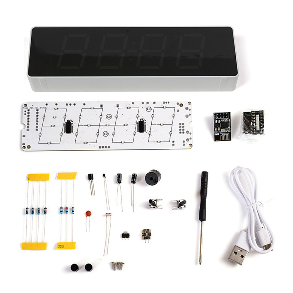Smart Home Esp8266 - مجموعة ساعة إلكترونية ذكية واي فاي