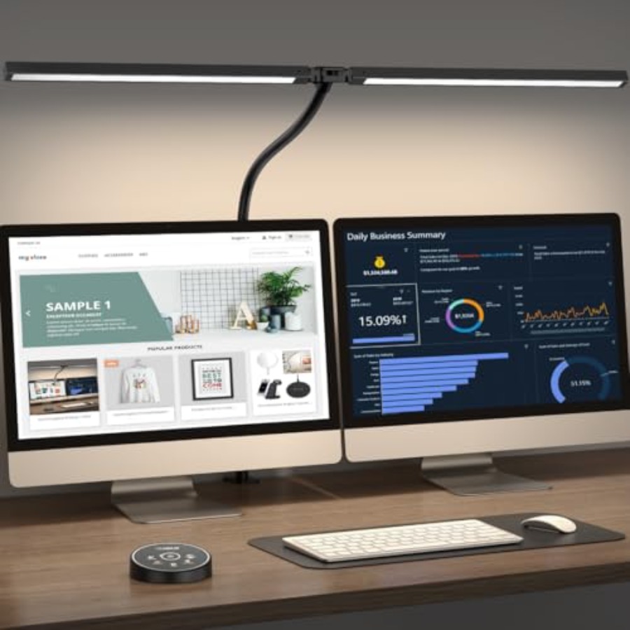 Smart Home Monitor - مصباح مكتب LED للمكتب والمنزل -