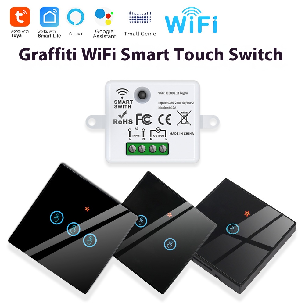 Smart Home Switch - جهاز تويا الذكي للإيقاف يتميز بالتحكم