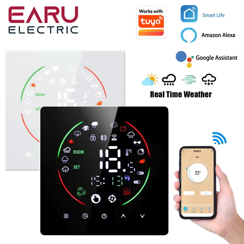 Smart Home Thermostat - ثيرموستات ذكي من EARU Tuya يعمل