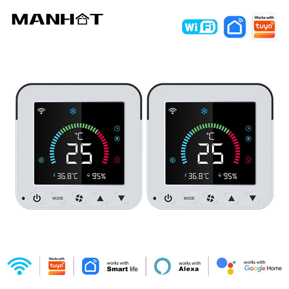Smart Home Dashboard - MANHOT ثيرموستات ذكي واي فاي لتكييف