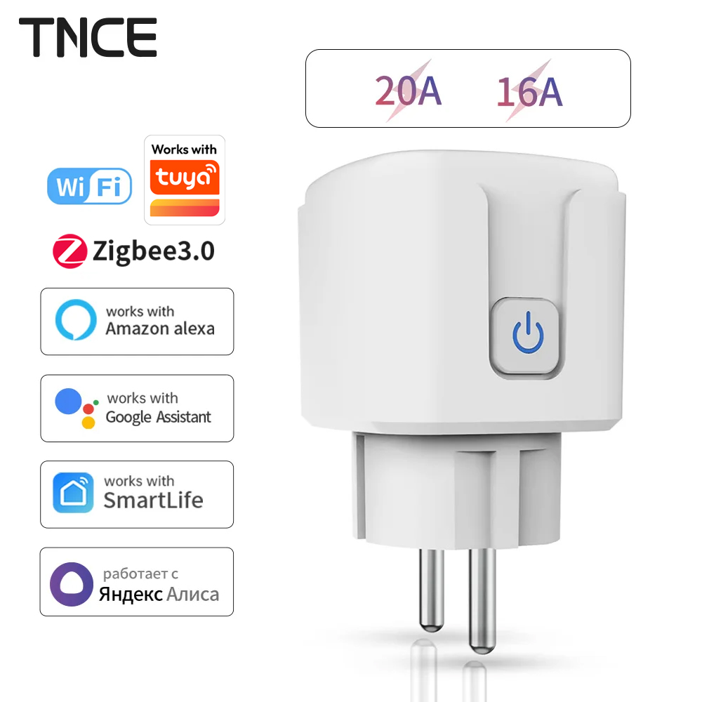 Smart Home Elements - TNCE Tuya WiFi/Zigbee 16A/20A الاتحاد الأوروبي