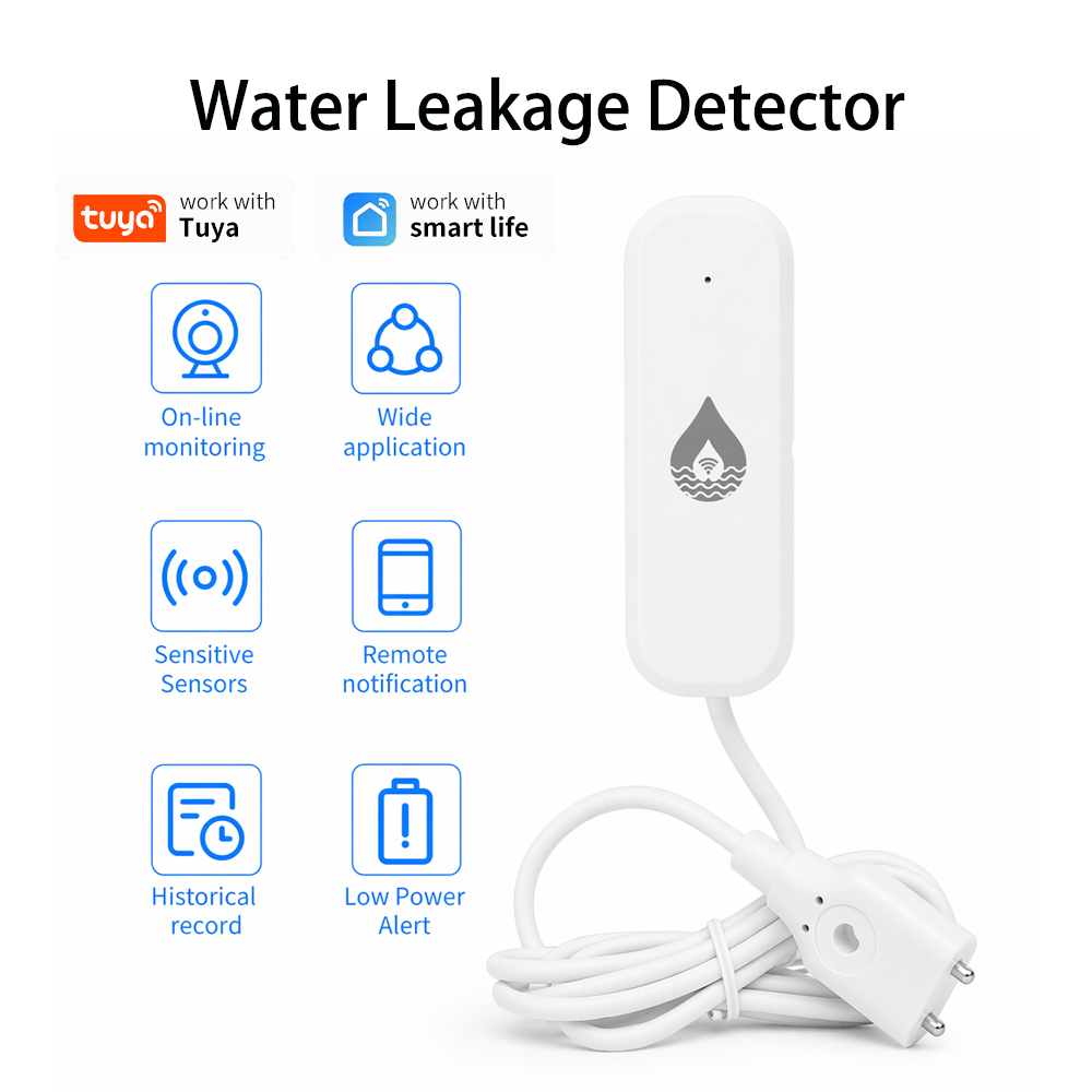 Wifi Water Leak Detector - جهاز إنذار تسرب المياه واي فاي/زيجبي