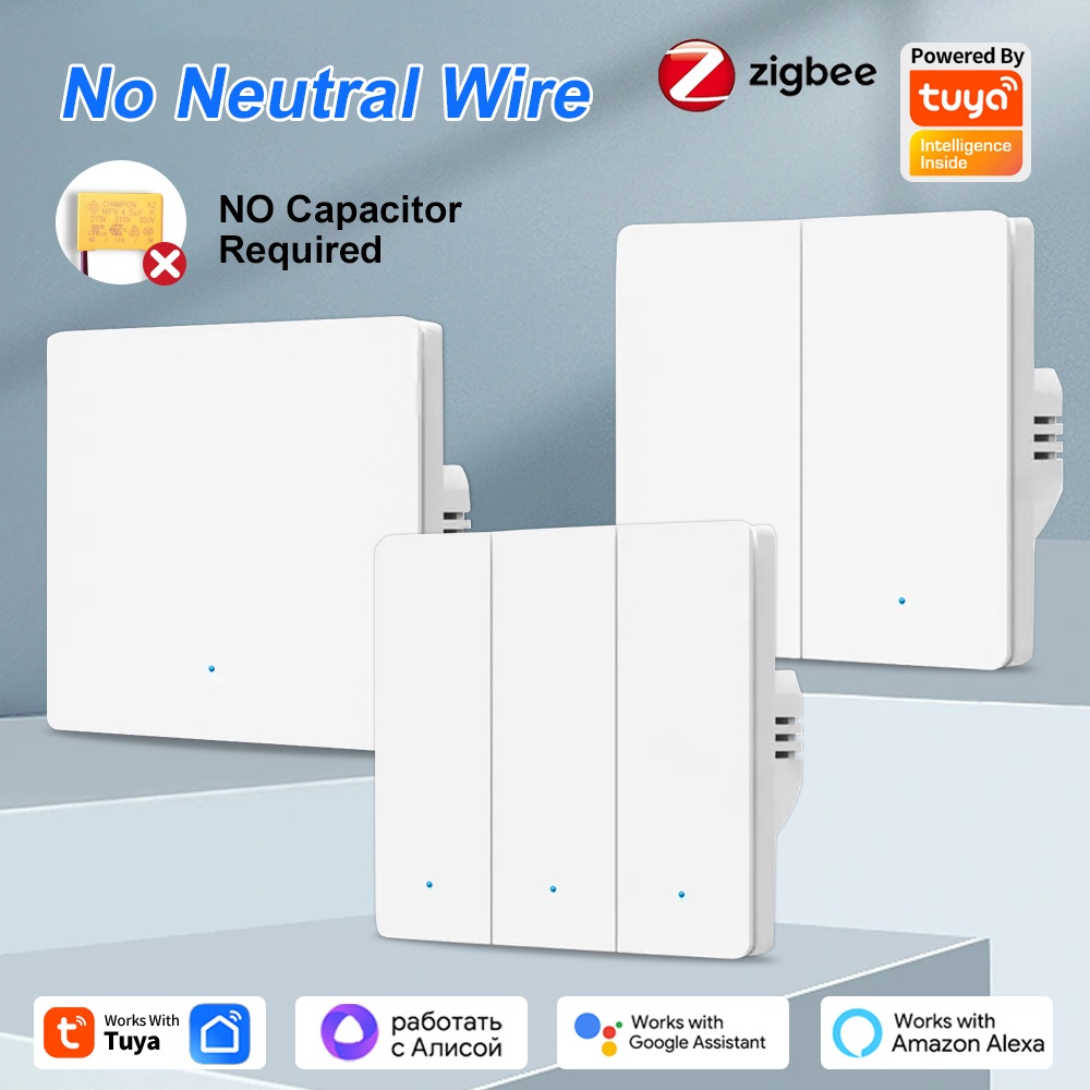 Smart Home Voice Control - مفتاح ضغط ذكي ZigBee بـ 1