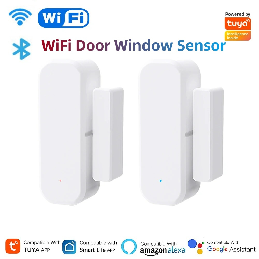 Smart Home Voice Assistant - جهاز استشعار ذكي للأبواب والنوافذ يعمل