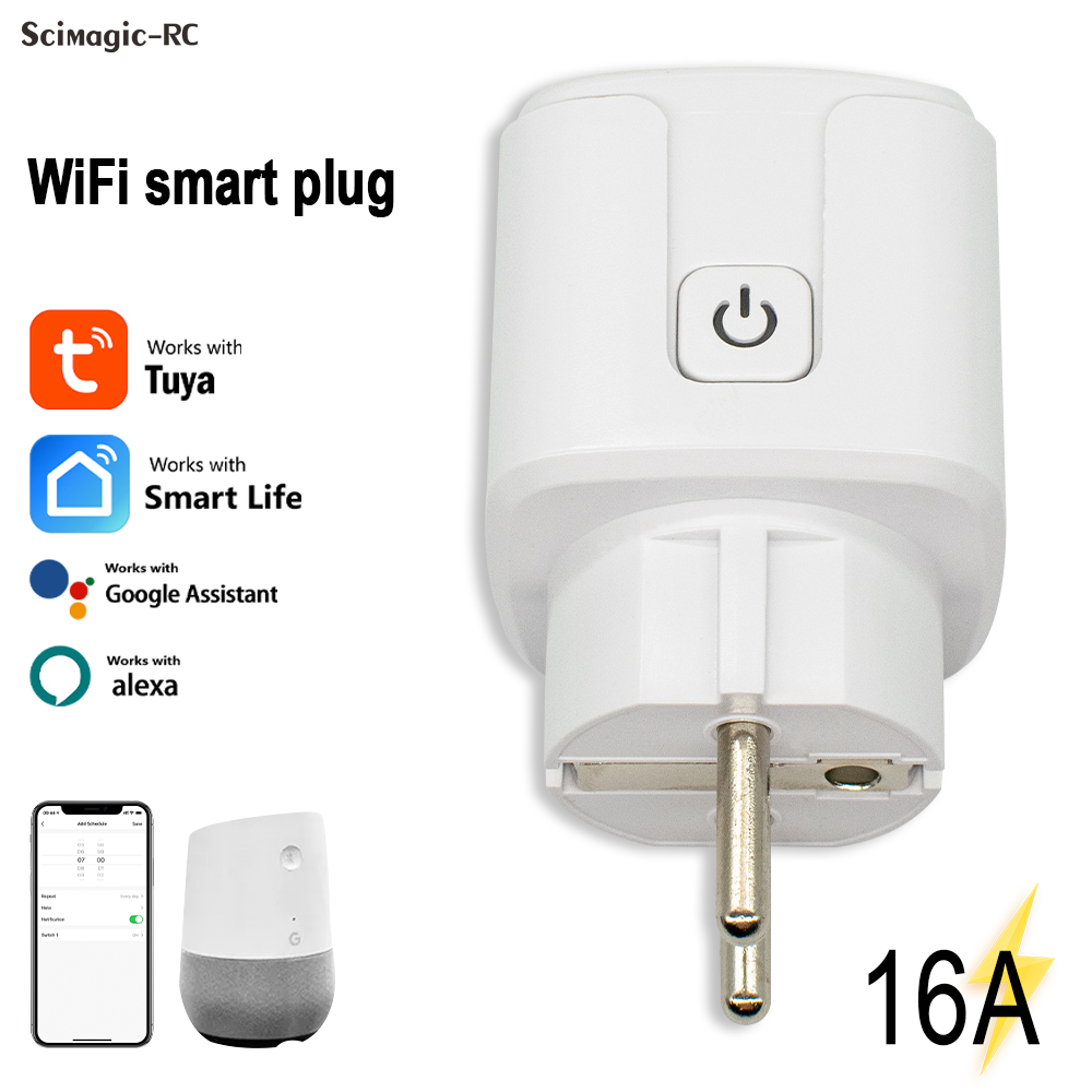 Smart Home Monitor - Tuya Smart Plug WiFi مقبس 16A