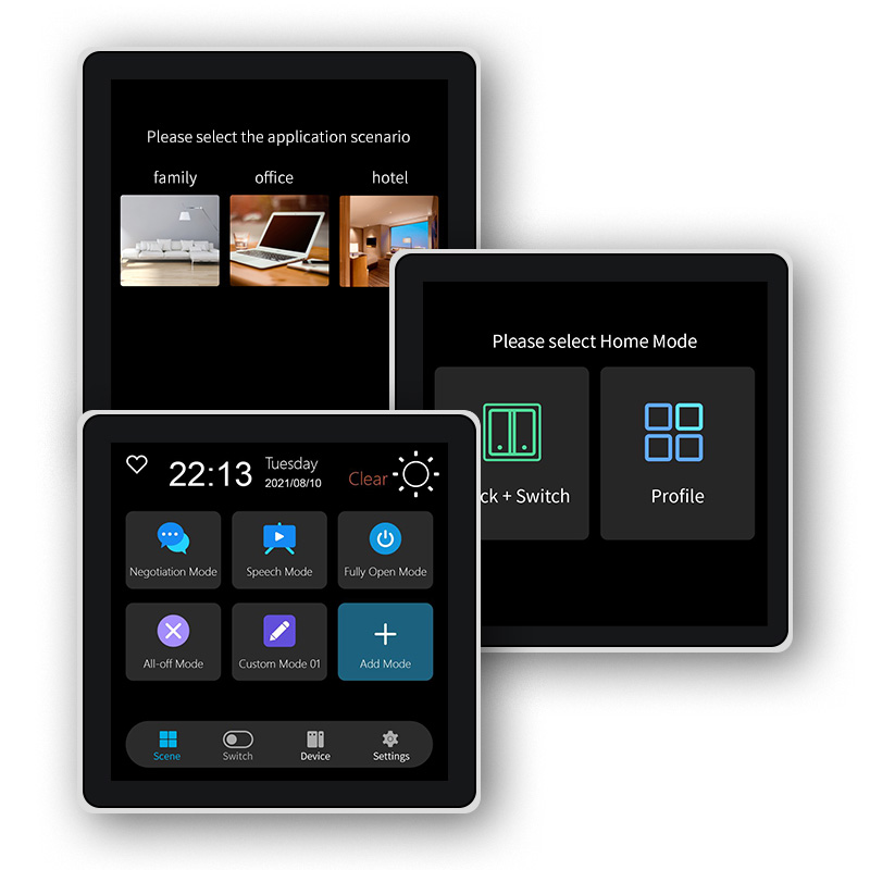 Smart Home Monitor - FUERS 4 بوصة تعمل باللمس متعددة