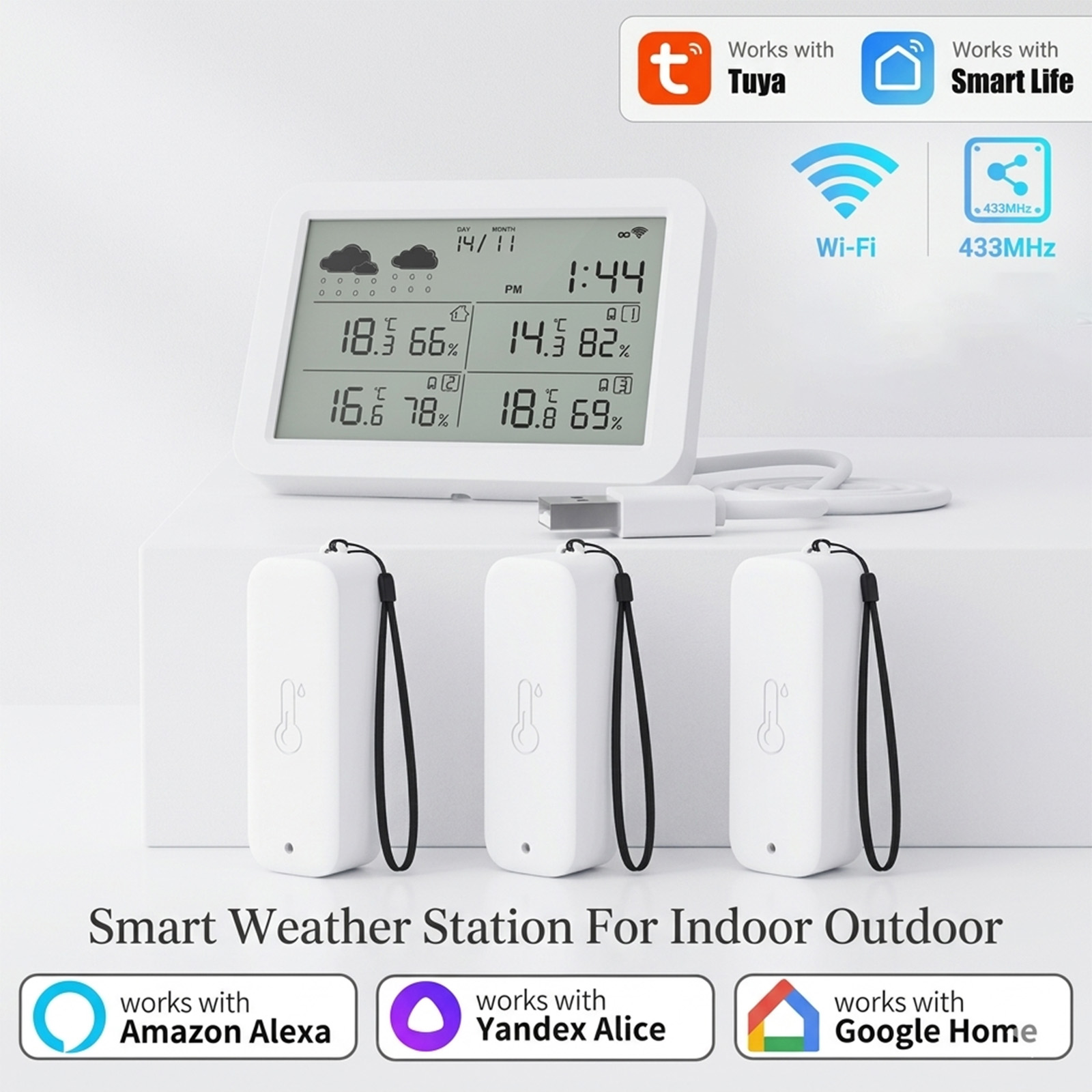 Smart Home Elements - محطة طقس ذكية من تويا تعمل