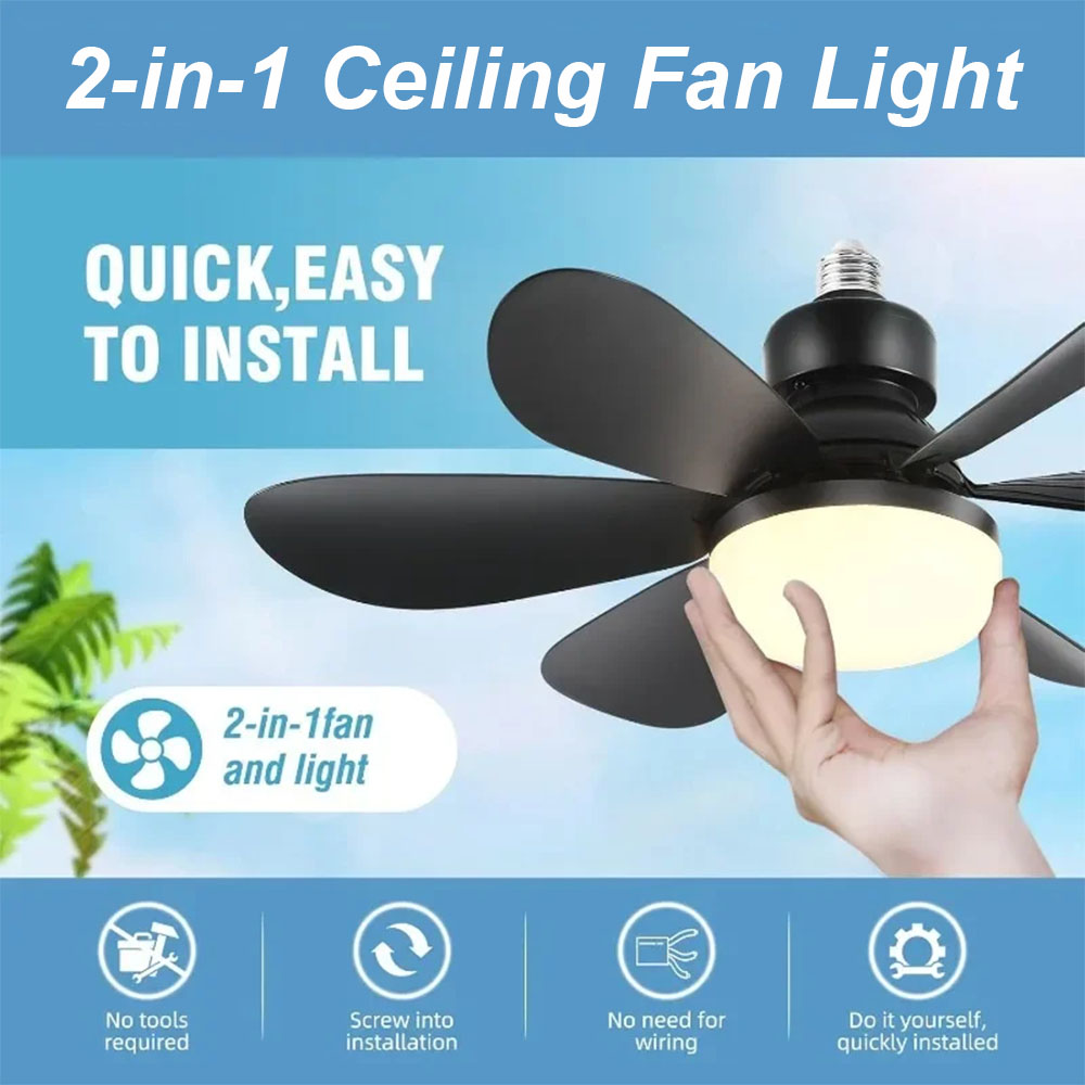 Smart Home Ventilation System - 40 واط مروحة السقف الإضاءة عكس
