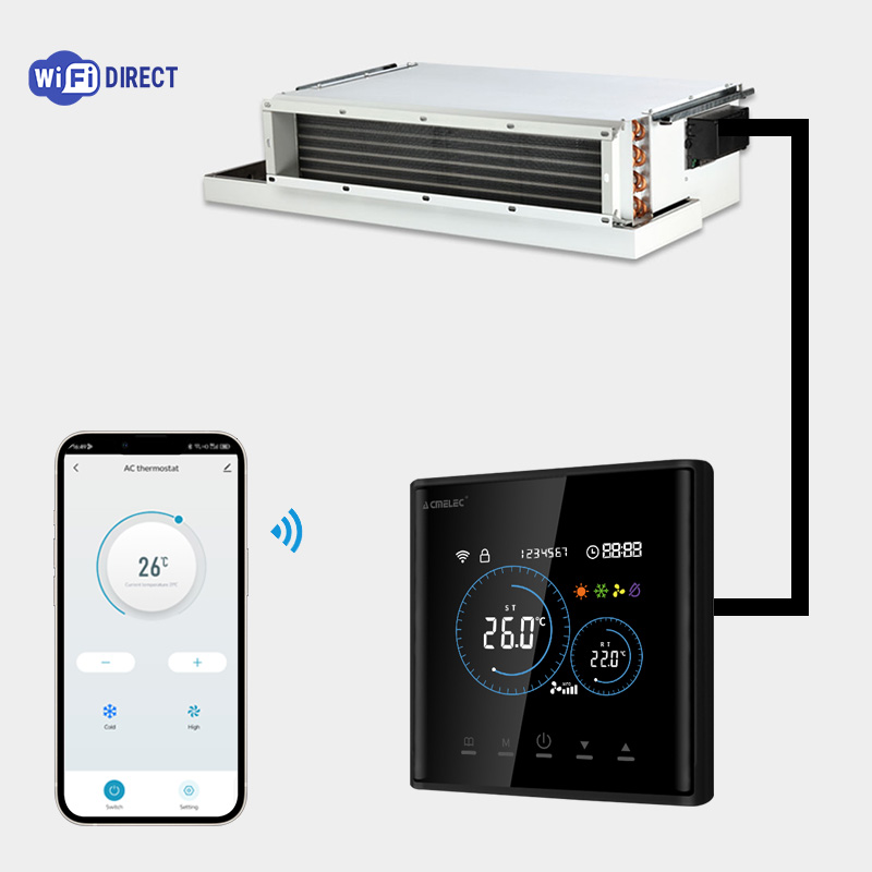 Smart Home Thermostat - ثيرموستات ذكي للمروحة والملف اللولبي بتقنية