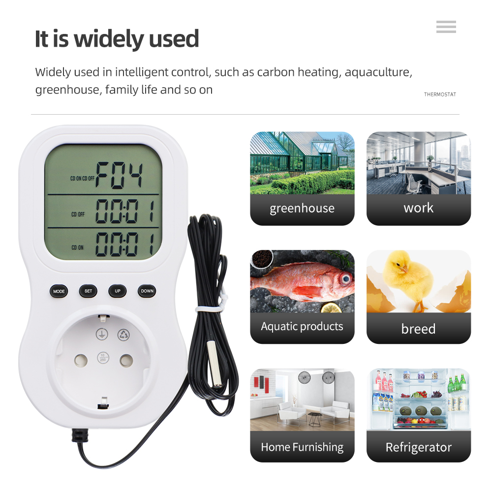 منظم حرارة ذكي LCD مؤقت رقمي ا - مراجعة Wifi Thermostat وسعره