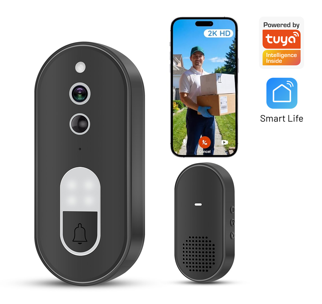 جرس باب ذكي لاسلكي واي فاي بدق - مراجعة Smart Home Video Doorbell وسعره