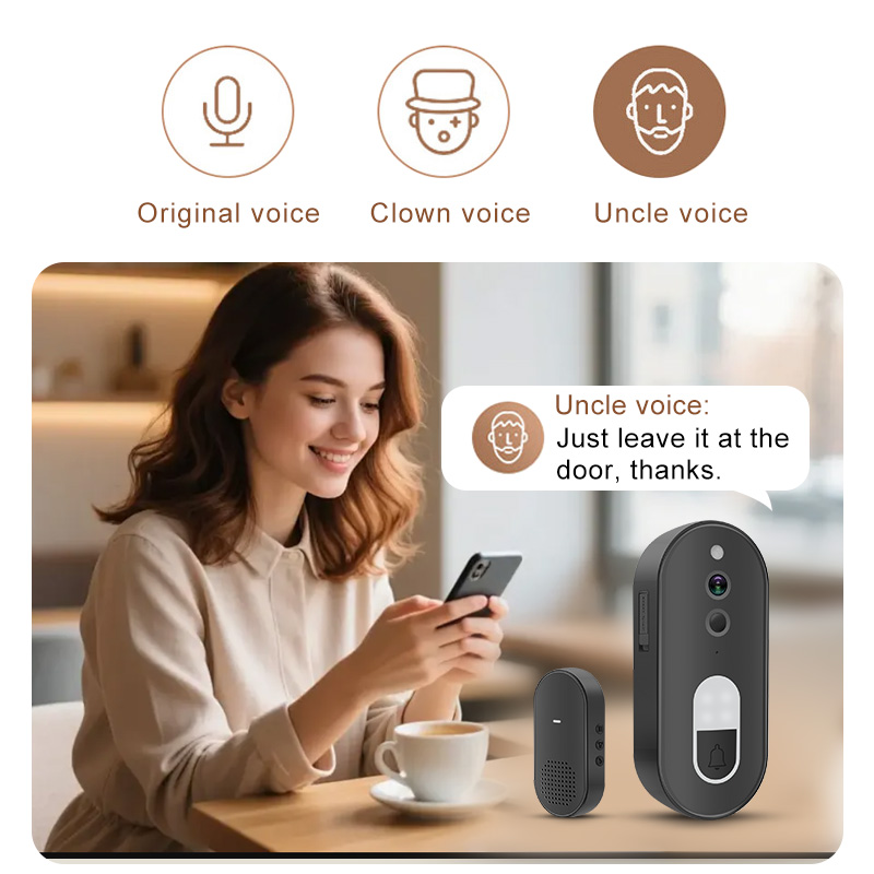 جرس باب ذكي لاسلكي واي فاي بدق - مراجعة Smart Home Video Doorbell وسعره