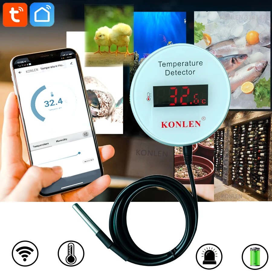 جهاز استشعار درجة الحرارة KONL - مراجعة Smart Home Thermostat وسعره