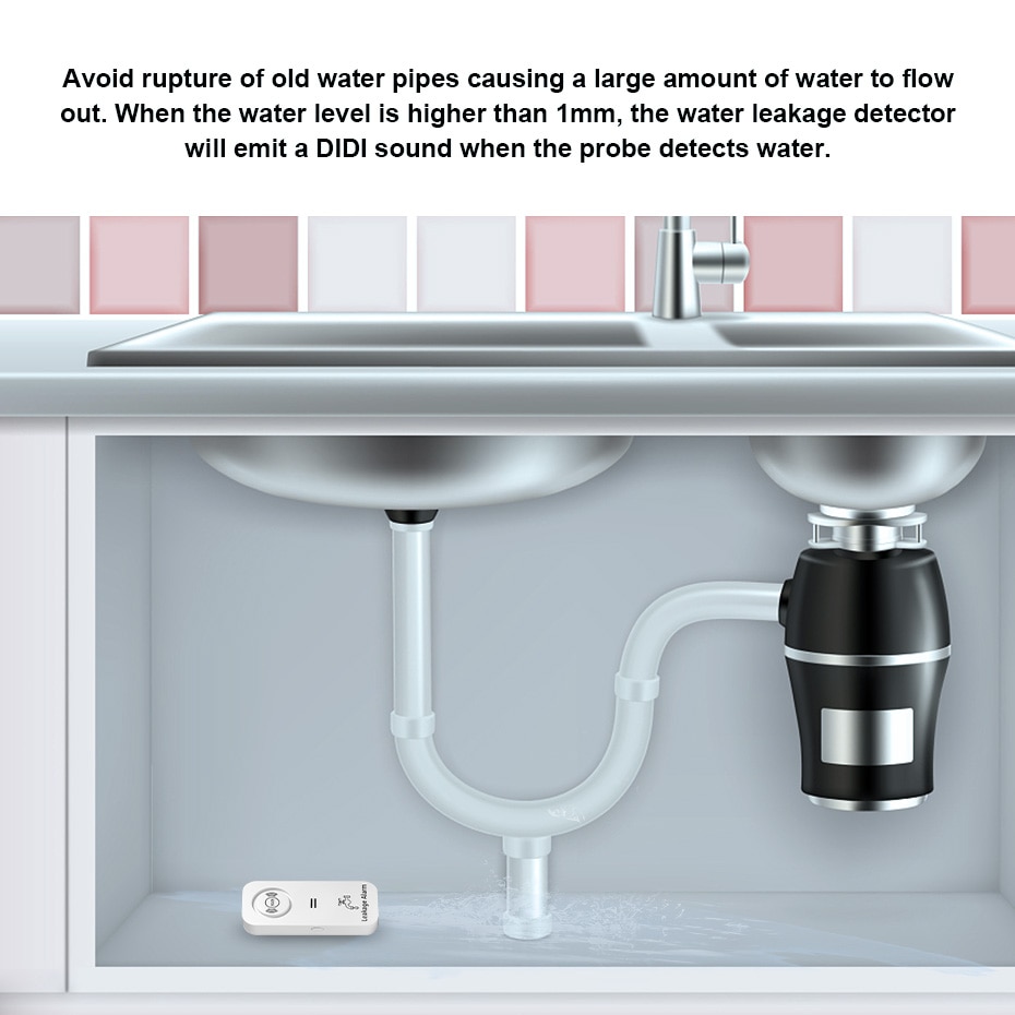 جهاز استشعار مياه لاسلكي من KE - مراجعة Wifi Water Leak Detector وسعره