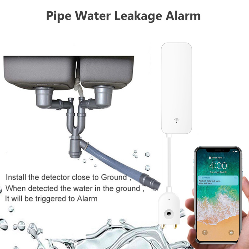 Tuya WiFi مستشعر تسرب المياه،  - مراجعة Wifi Water Leak Detector وسعره