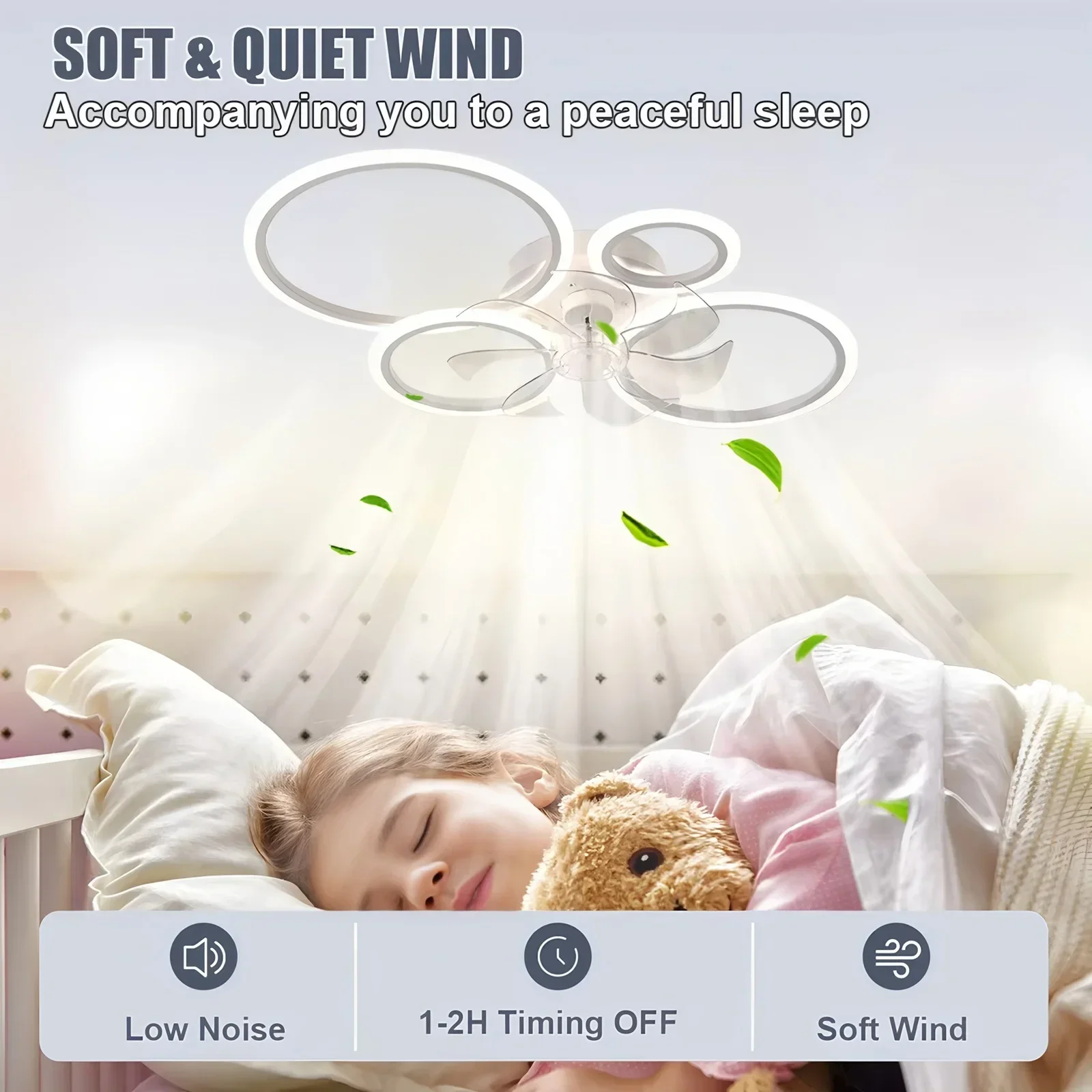مروحة سقف دائرية مع إضاءة LED، - مراجعة Smart Home Ventilation System وسعره