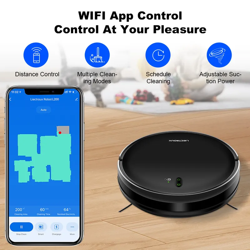 لروبوت التنظيف LIECTROUX L200، - مراجعة Smart Home Device وسعره