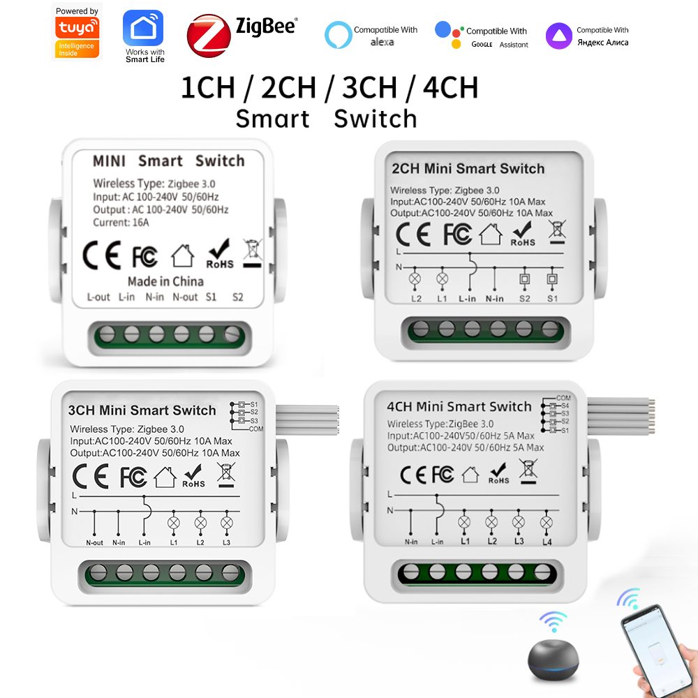 مفتاح ذكي Tuya Zigbee 3.0 بـ 1 - مراجعة Smart Home Miniature وسعره