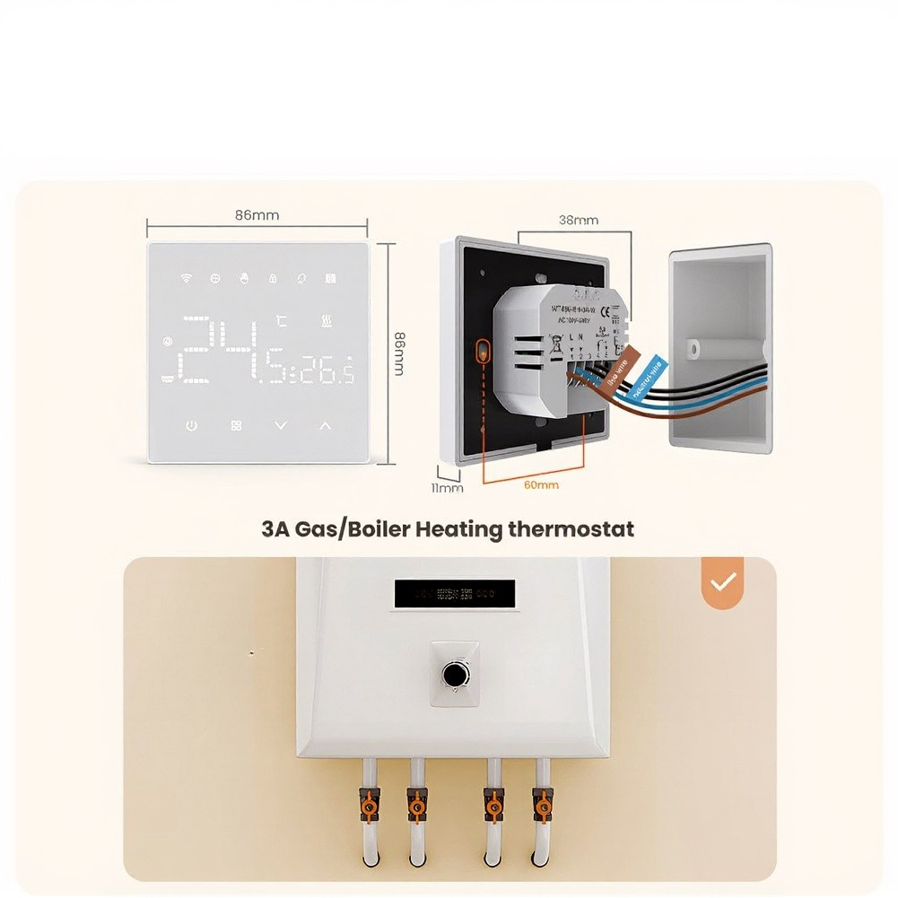 ثيرموستات ذكي من تويا يعمل بتق - مراجعة Wifi Thermostat وسعره