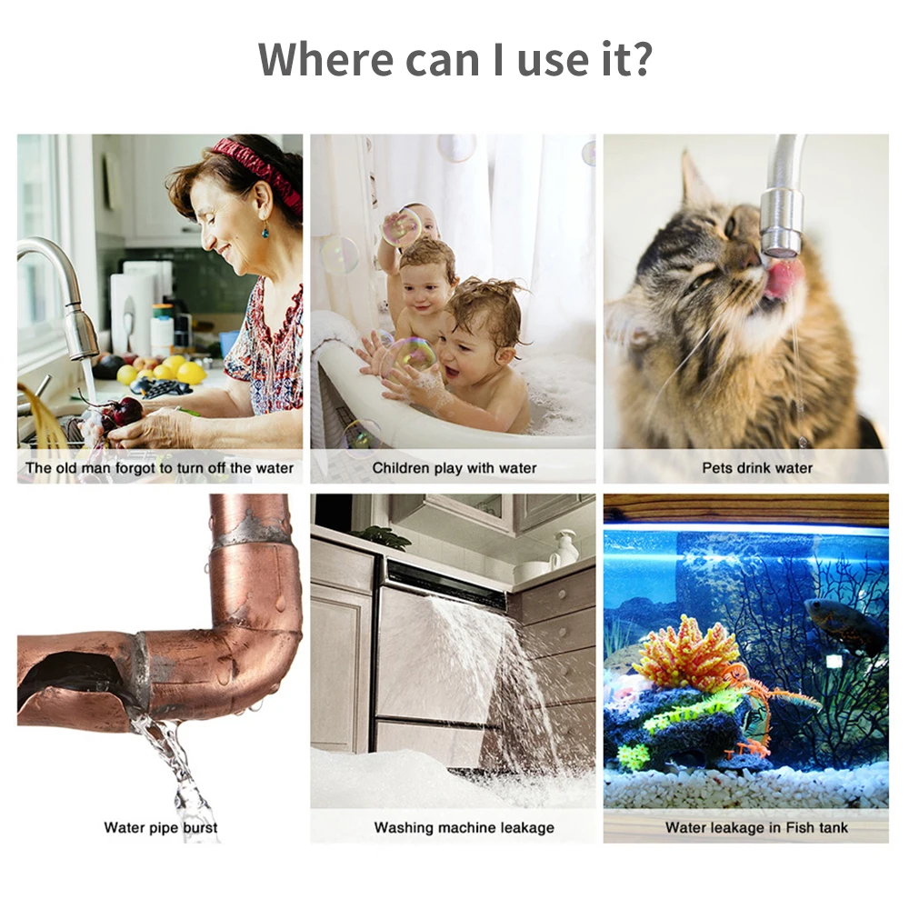 Tuya WiFi Zigbee مستشعر المياه - مراجعة Wifi Water Leak Detector وسعره