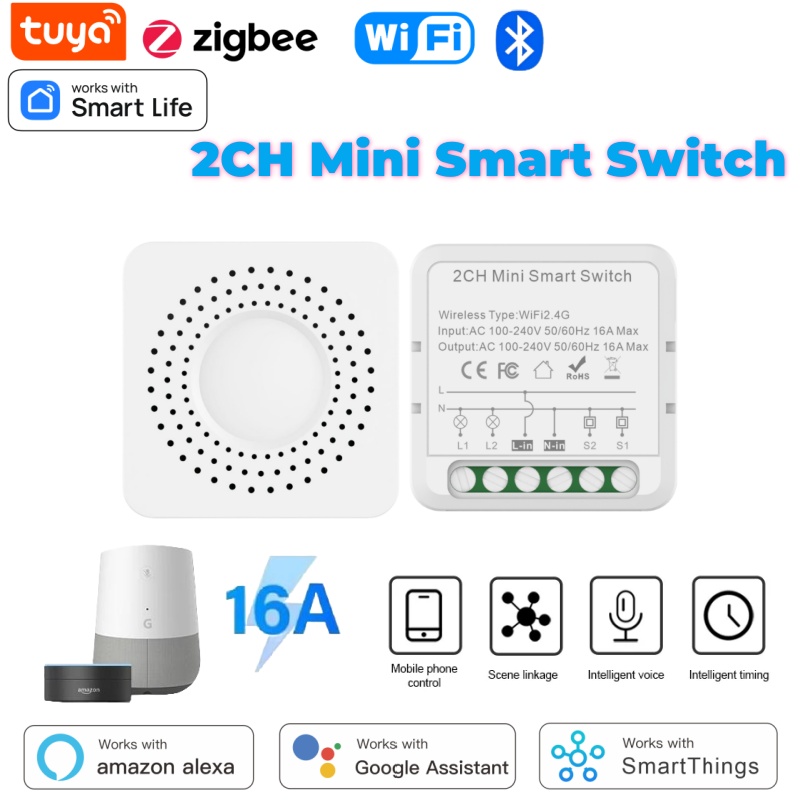 مفتاح تويا الذكي المصغر واي فا - مراجعة Smart Home Voice Assistant وسعره