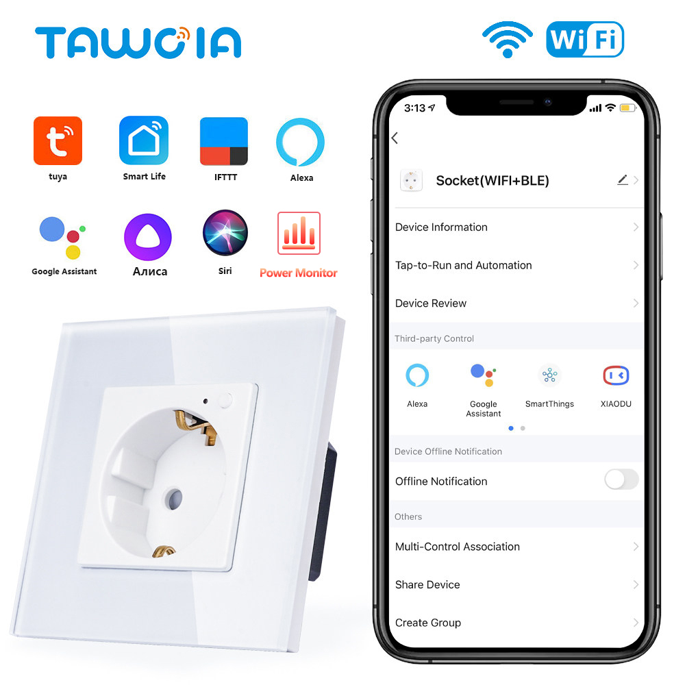 TAWOIA Wifi مقبس الحائط الاتحا - مراجعة Smart Home Elements وسعره