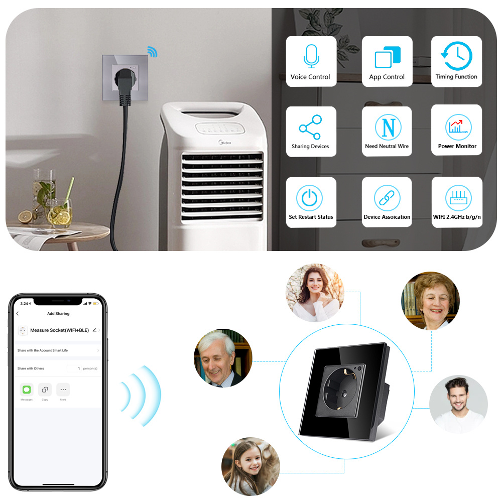 TAWOIA Wifi مقبس الحائط الاتحا - مراجعة Smart Home Elements وسعره