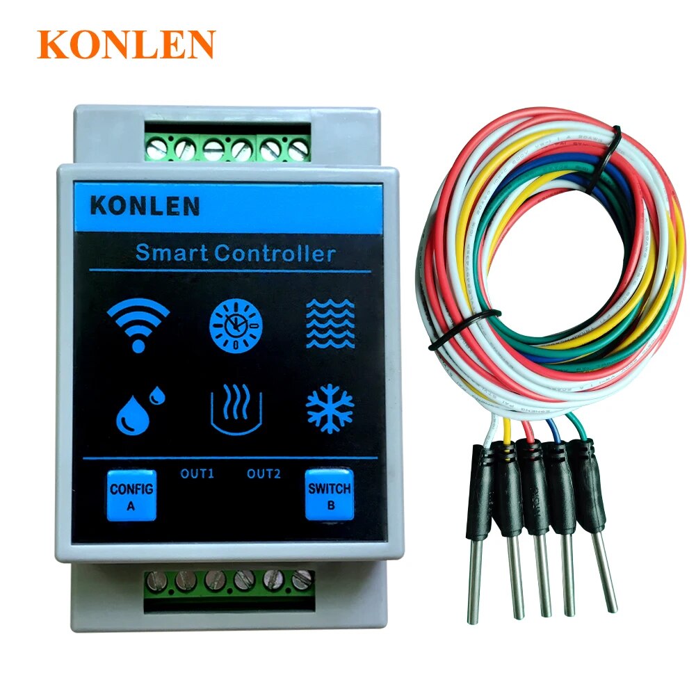 KONLEN Tuya مستشعر مستوى الميا - مراجعة Wifi Water Leak Detector وسعره