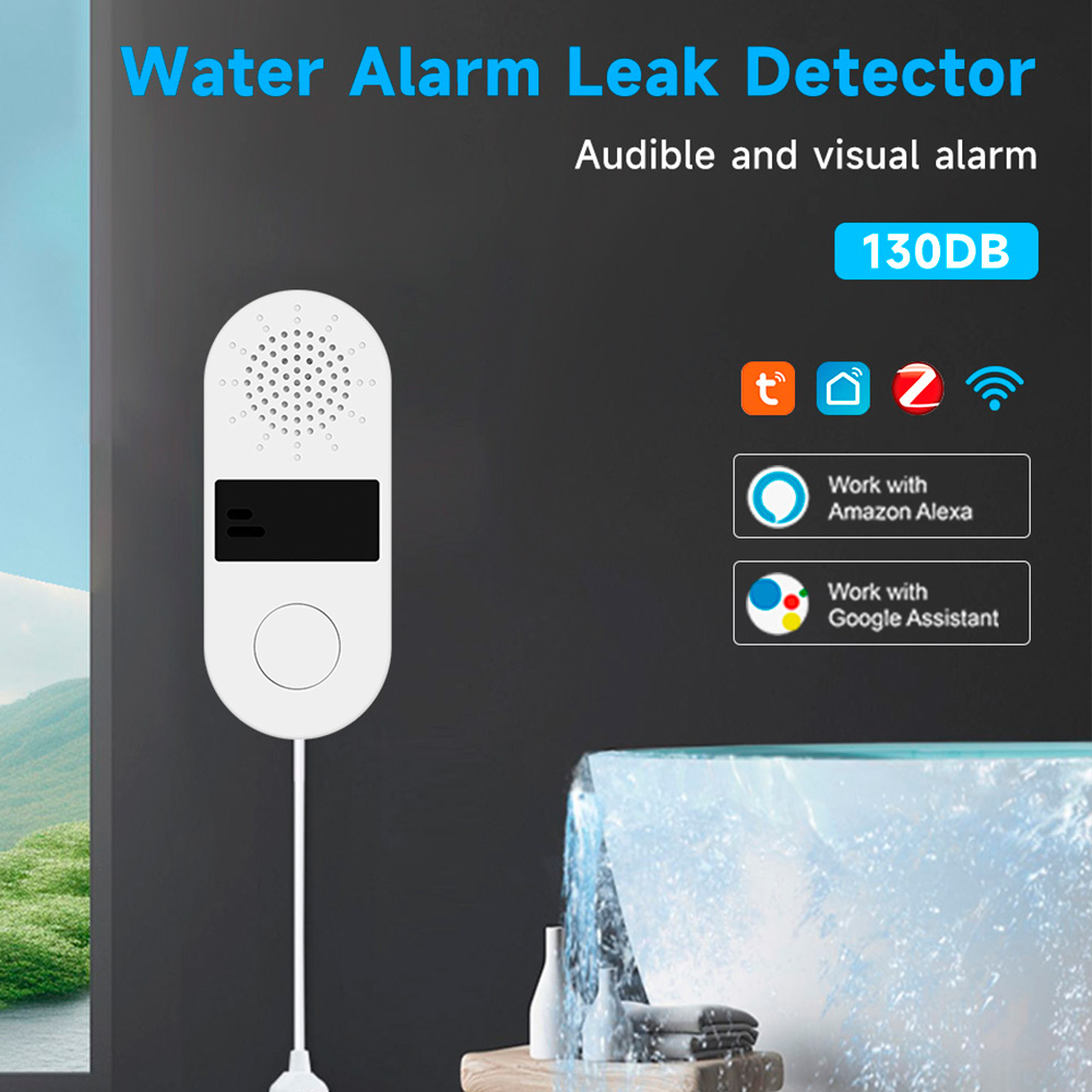 كاشف تسرب المياه Tuya WiFi مع  - مراجعة Wifi Water Leak Detector وسعره