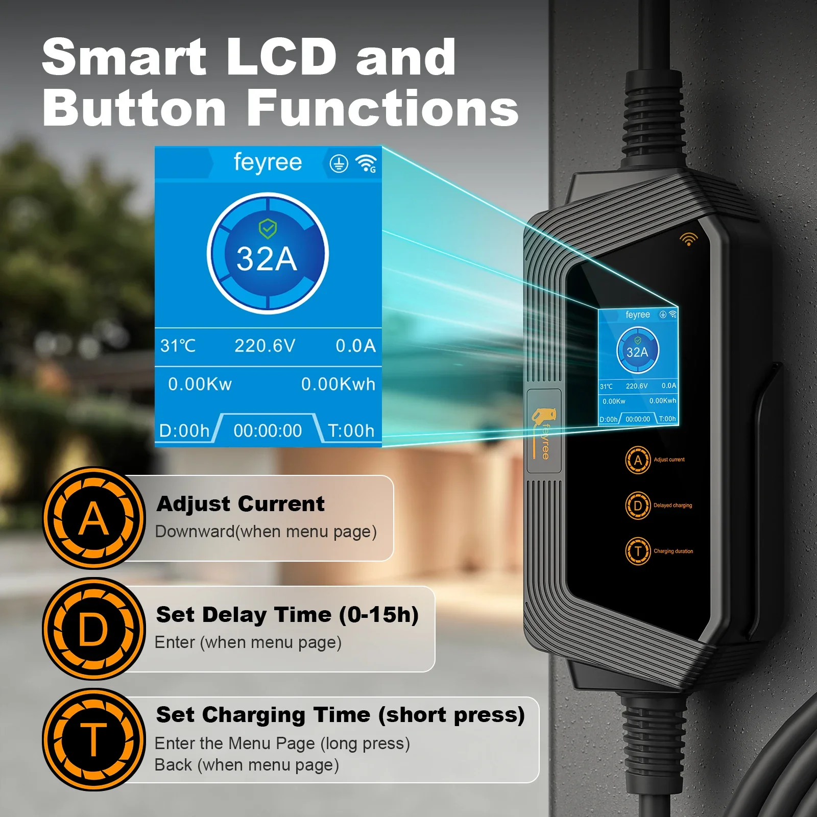 شاحن سيارات كهربائية محمول من  - مراجعة Smart Home For Pc وسعره