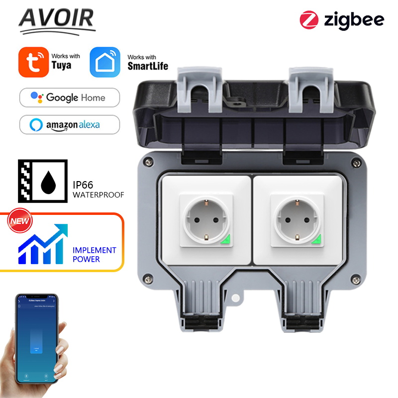 Avoir Tuya Zigbee المقابس الكه - مراجعة Smart Home Elements وسعره