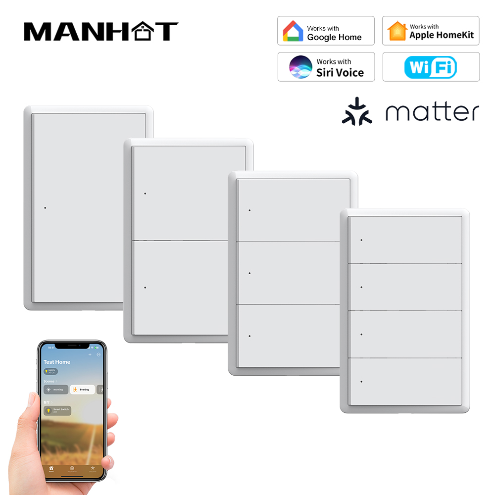 مفتاح إضاءة ذكي من MANHOT يعمل - مراجعة Smart Home Switch وسعره