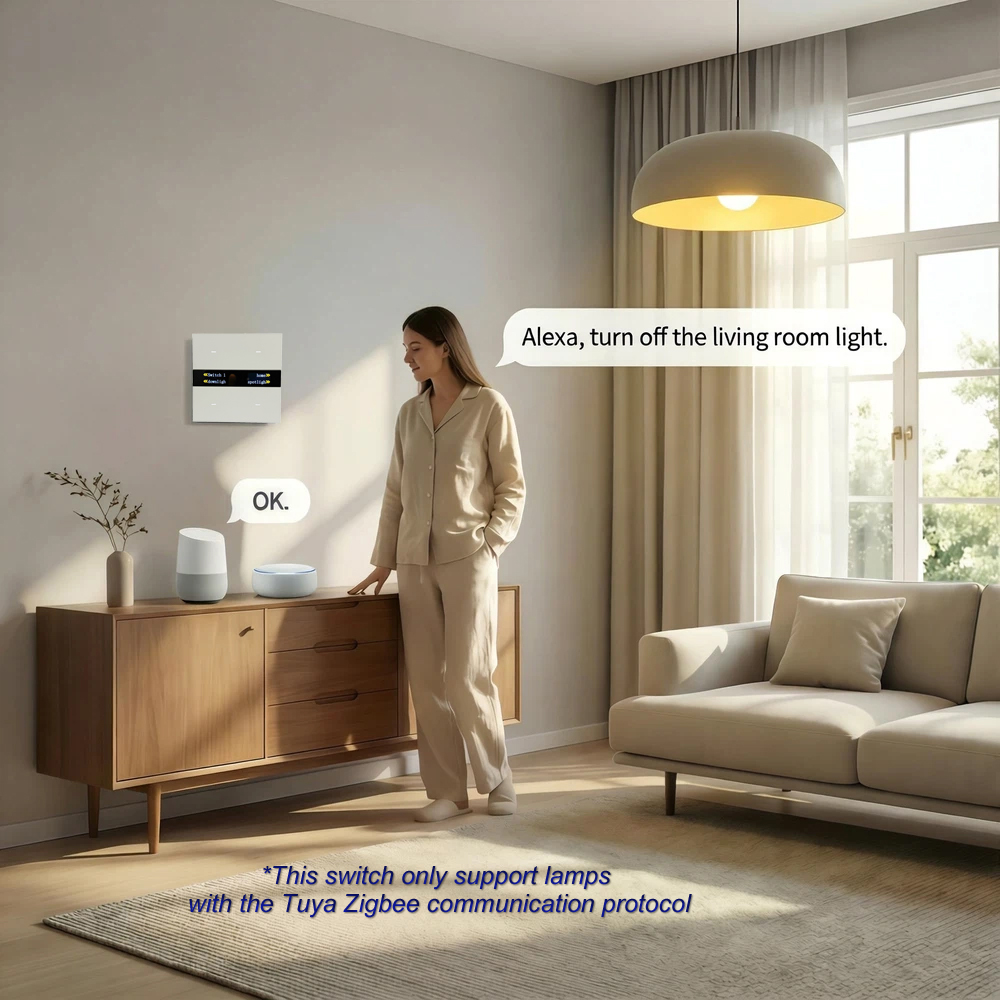 لوحة مفاتيح ذكية M8 Pro Zigbee - مراجعة Smart Home Monitor وسعره