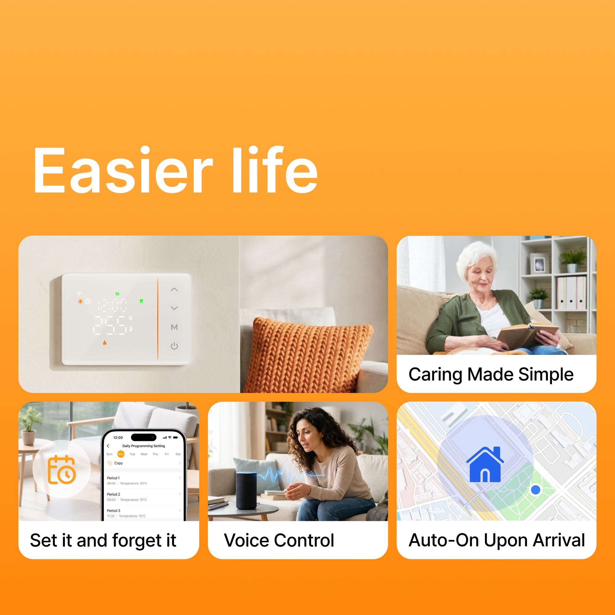 مفتاح ترموستات ذكي يعمل بالبطا - مراجعة Smart Home Thermostat وسعره