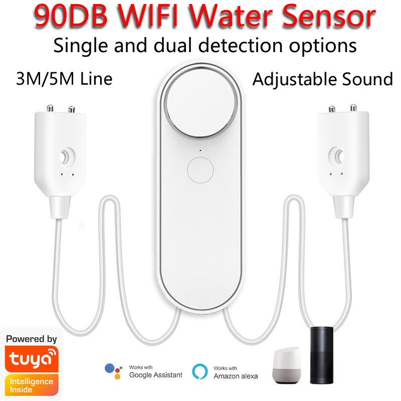 3M/5M واي فاي كاشف تسرب المياه - مراجعة Wifi Water Leak Detector وسعره